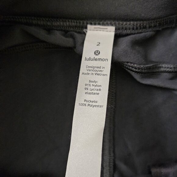 Lululemon Joggers Womens 2 Black Ready to Rulu High Rise Pants Gym Outdoor 29" - Picture 2 of 9